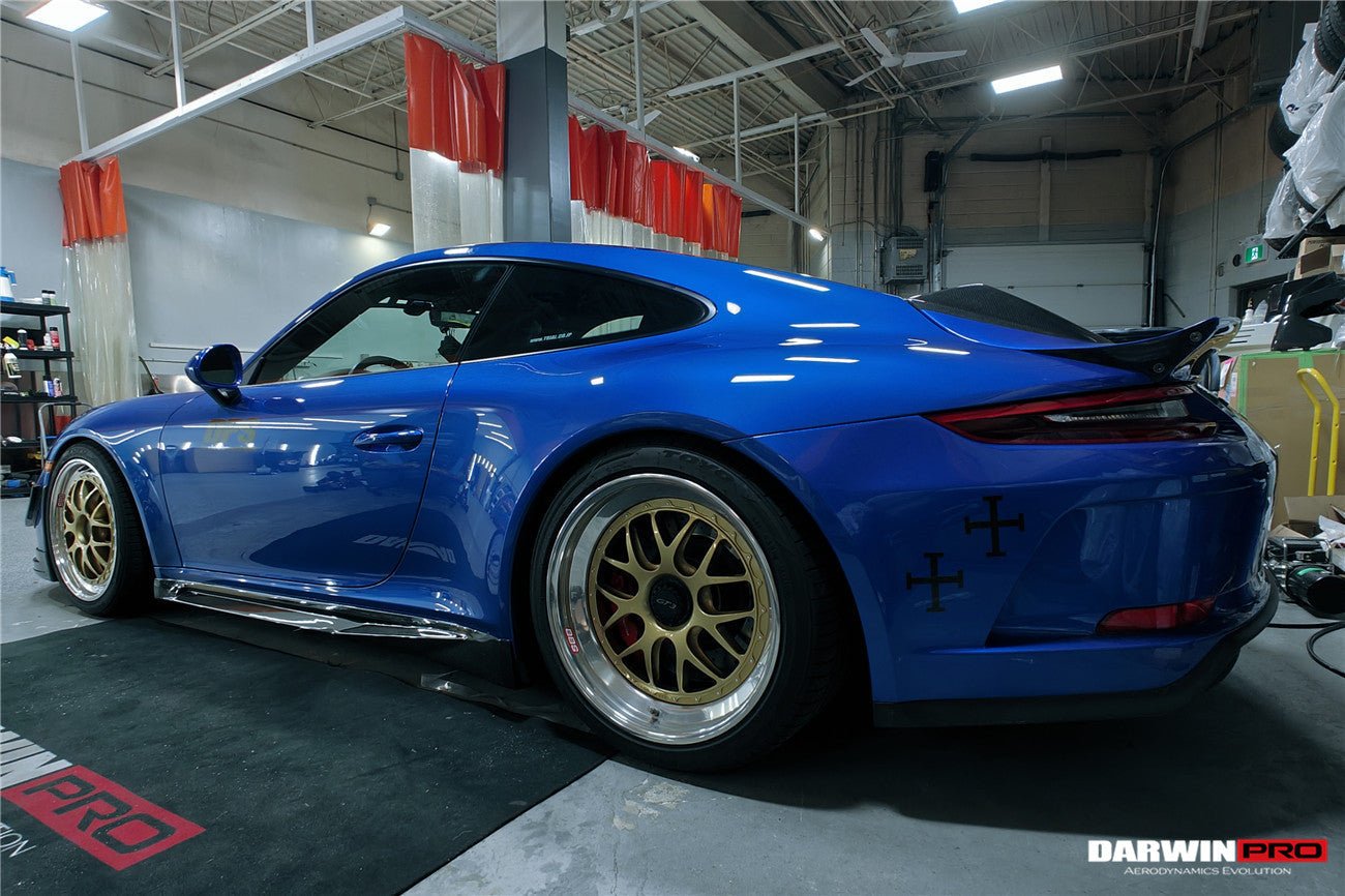 2017 - 2019 Porsche 911 991.2 GT3 Only BKSS Style Carbon Fiber Side Skirts